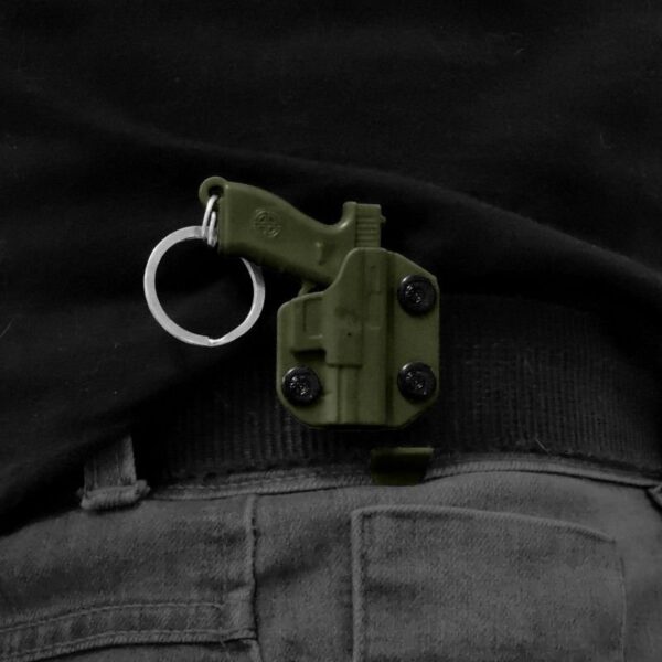CHAVEIRO PISTOLA COM COLDRE | VERDE - Imagem 3