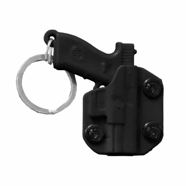 CHAVEIRO PISTOLA COM COLDRE | PRETO