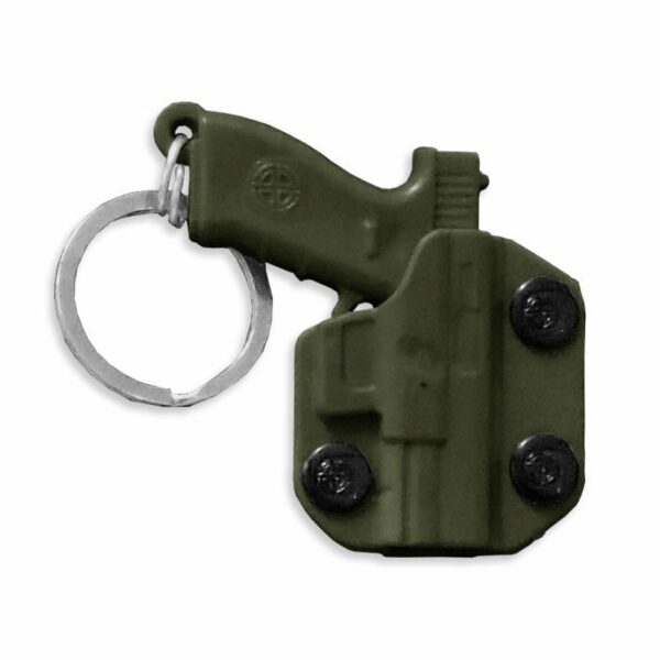 CHAVEIRO PISTOLA COM COLDRE | VERDE
