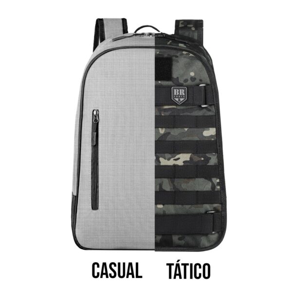 MOCHILA BRFORCE SENTINELA DUPLA FACE | CINZA E MULTICAM BLACK - Imagem 2